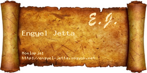 Engyel Jetta névjegykártya